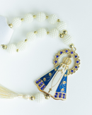 Terço de Carro - Nossa Senhora Aparecida - Branco